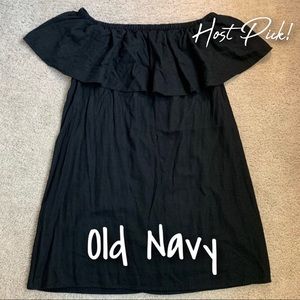 ✨Host Pick!✨ Old Navy Black Off-the-Shoulder Dress